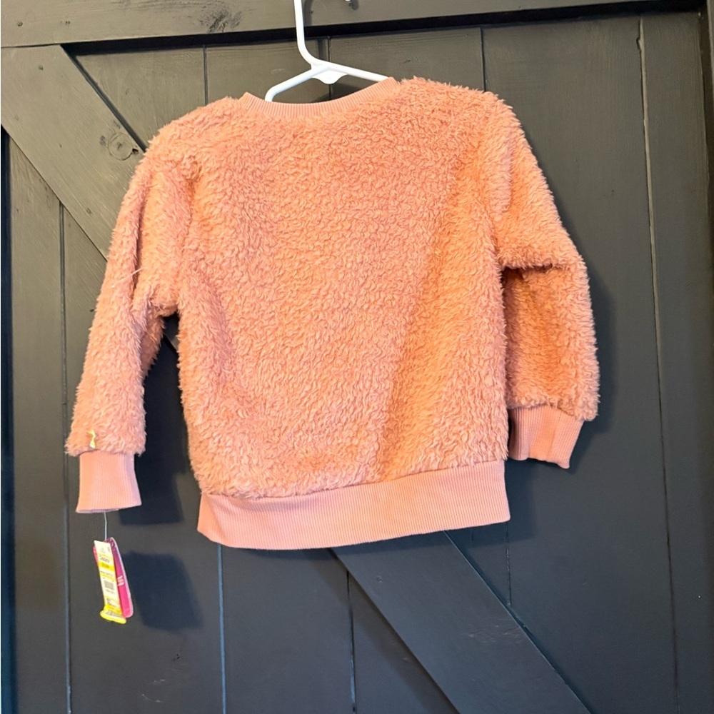 Disney Girls Plush Princess Pullover - Peach - Picture 2 of 2